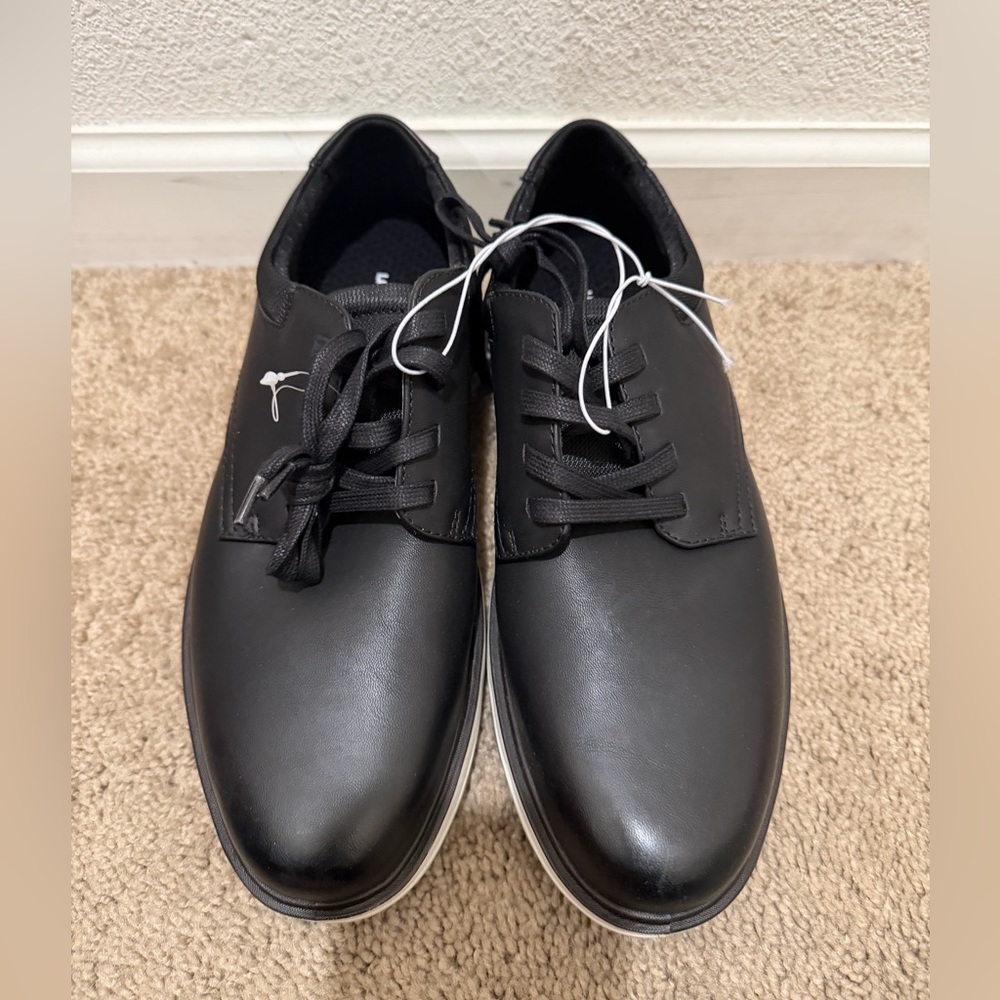 “New” Lands End Black Lace-Up Oxford Shoes size9